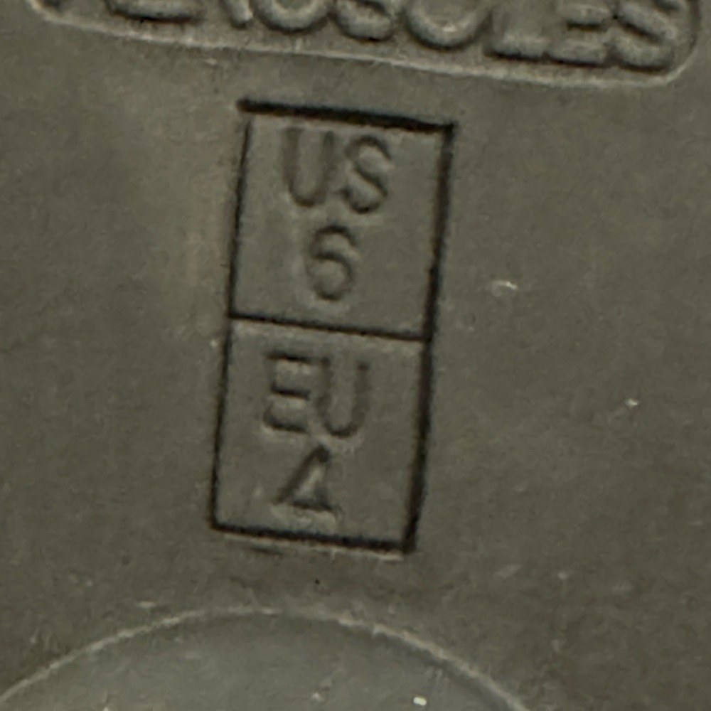 Areosoles Black Leather Mules Square Toe Bow White Stitching Comfort Shoe Sz 6 - Picture 7 of 9